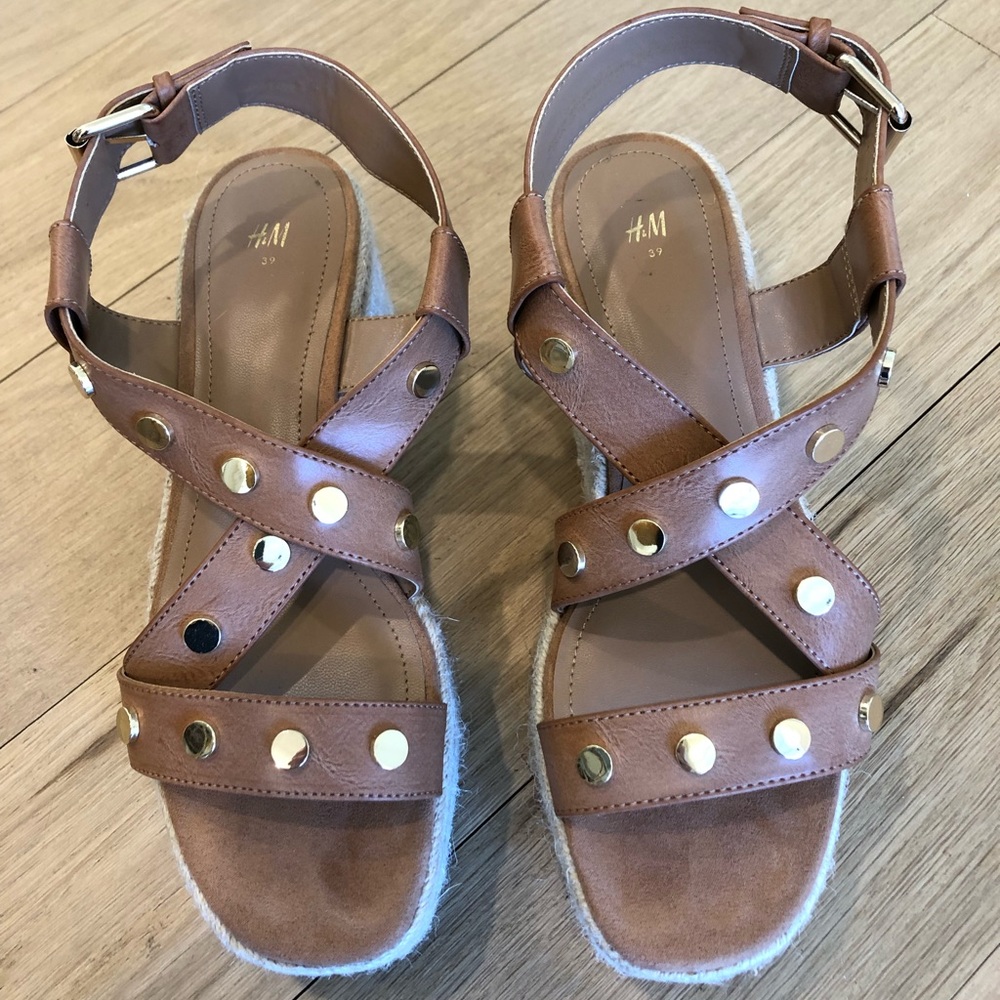 Brown Studded Espadrilles from H&M